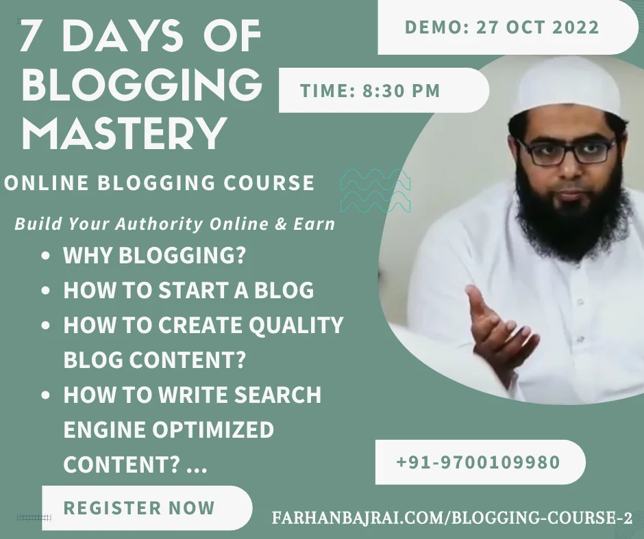 Online Blogging Course