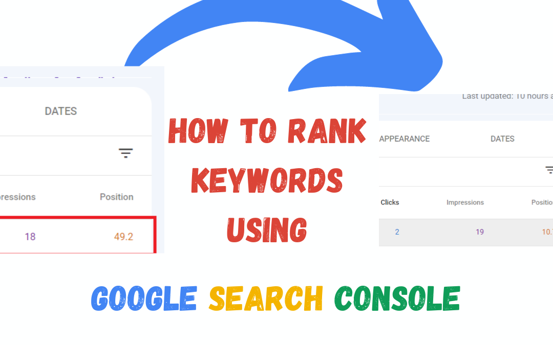 (Case Study) How To Rank Keywords using Google Search Console